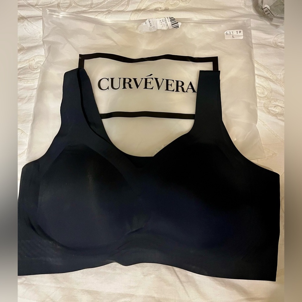Black Seamless Comfort Jelly Bra